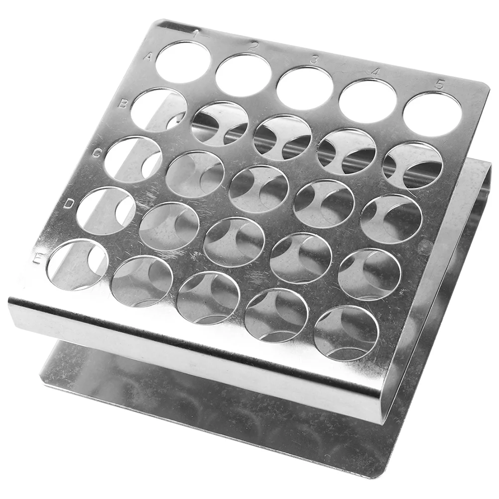 Stainless Steel Test Tube Rack Storage Z Shape Holder Makeup Brush Metal Shaped Stand