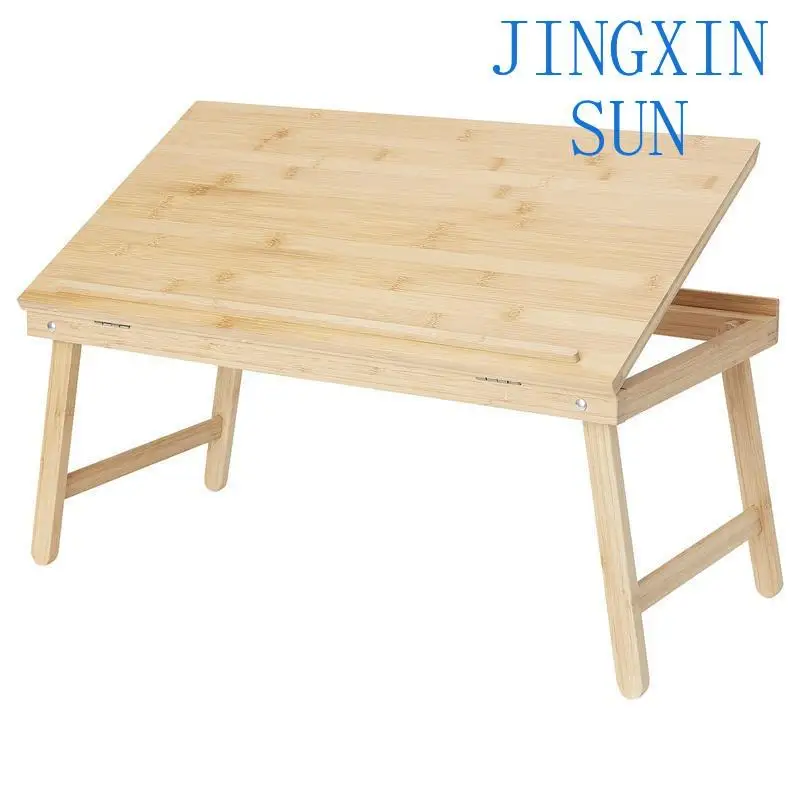 Bamboo Dining Rack Small Table Side Folding Coffee Tables Desk Sofa Table Computer Desk Laptop Stand Function Simple Furniture