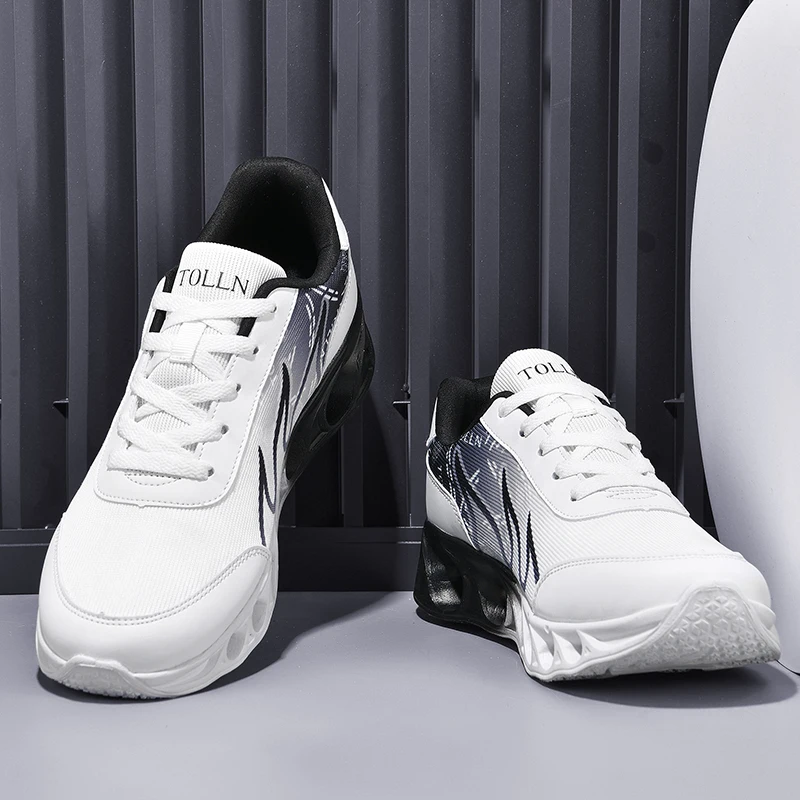 YRZL أحذية تدريب الصالة الرياضية للرجال 2025 أحذية رياضية سهلة الارتداء خفيفة الوزن أحذية مشي مضادة للانزلاق مريحة أحذية تدريب رياضية غير رسمية
