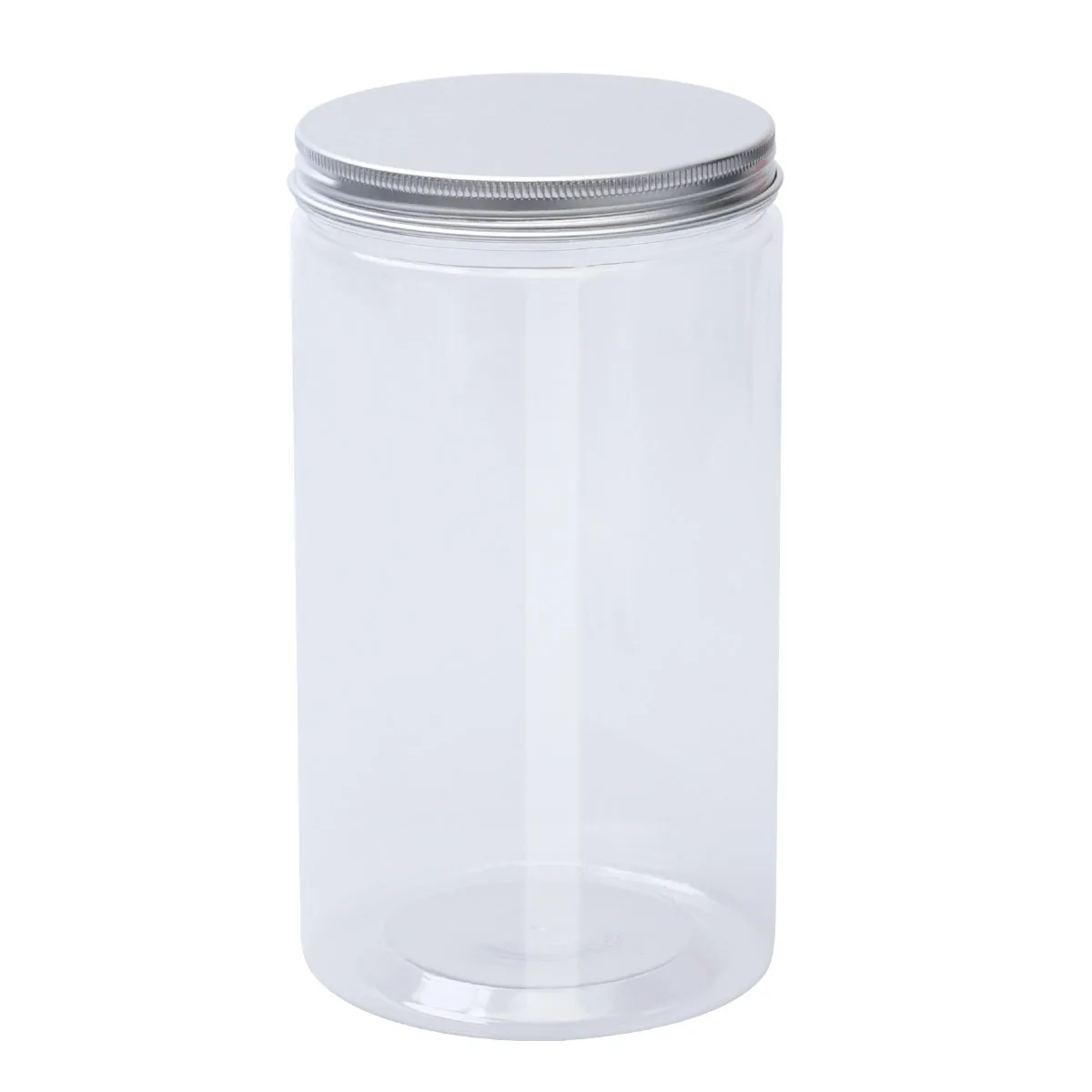 

10X18Cm 1280Ml Plastic Sealed Can Stainless Steel Lid Portable Tank Multifunctional Food Container For Grains Tea Seasoning