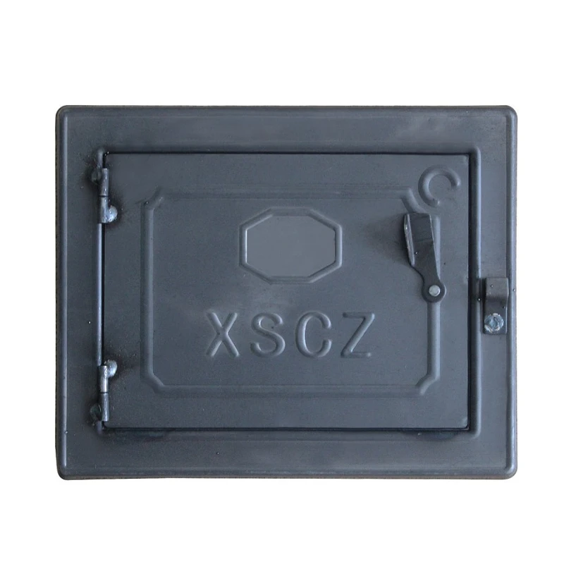 1PCS Household Earthen Stove Door Replacement for Fireplace Firewood Ash Dump Wood Stove / Chimney Access Door in Steel