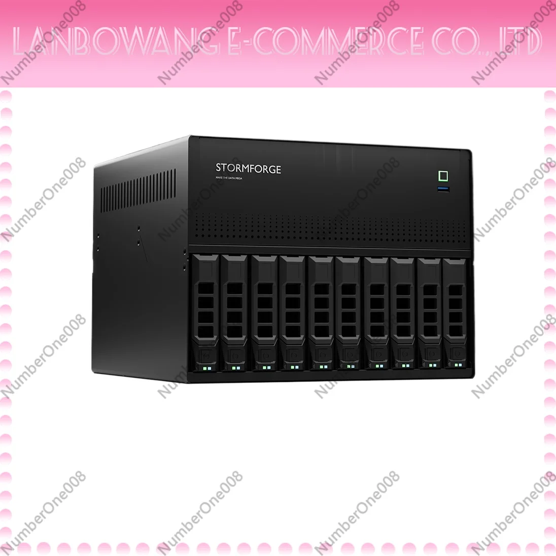 N10 NAS chassis 10 + 2 disk slots MATX motherboard Flyniu PCI-E 1U power supply tray not included