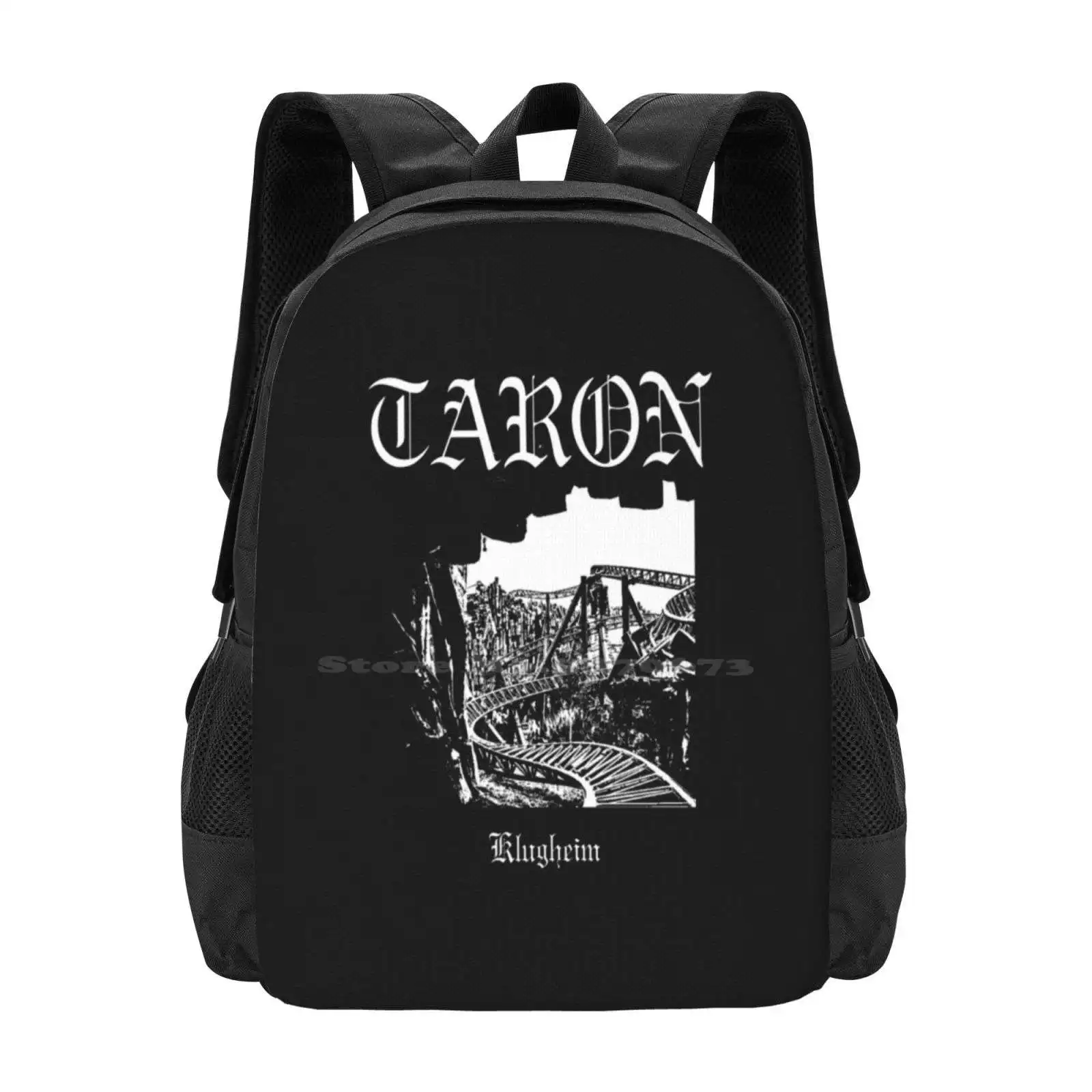 Taron - Launch Coasterino In Black Metal Hot Sale Schoolbag Backpack Fashion Bags Rollercoaster Theme Park Pretpark Launch