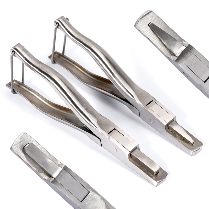 Pig Ear Notcher Plier Livestock Farm Animal Stainless Steel V Shape U shape Clamp Ear Mark for Pig Farm Equipment Kit Tool