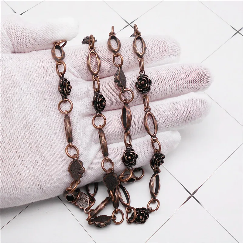 1Meter  1Lot  Antiquqe Style Copper  Tone  Jewelry Necklace Chain 10*10MM  (32458)