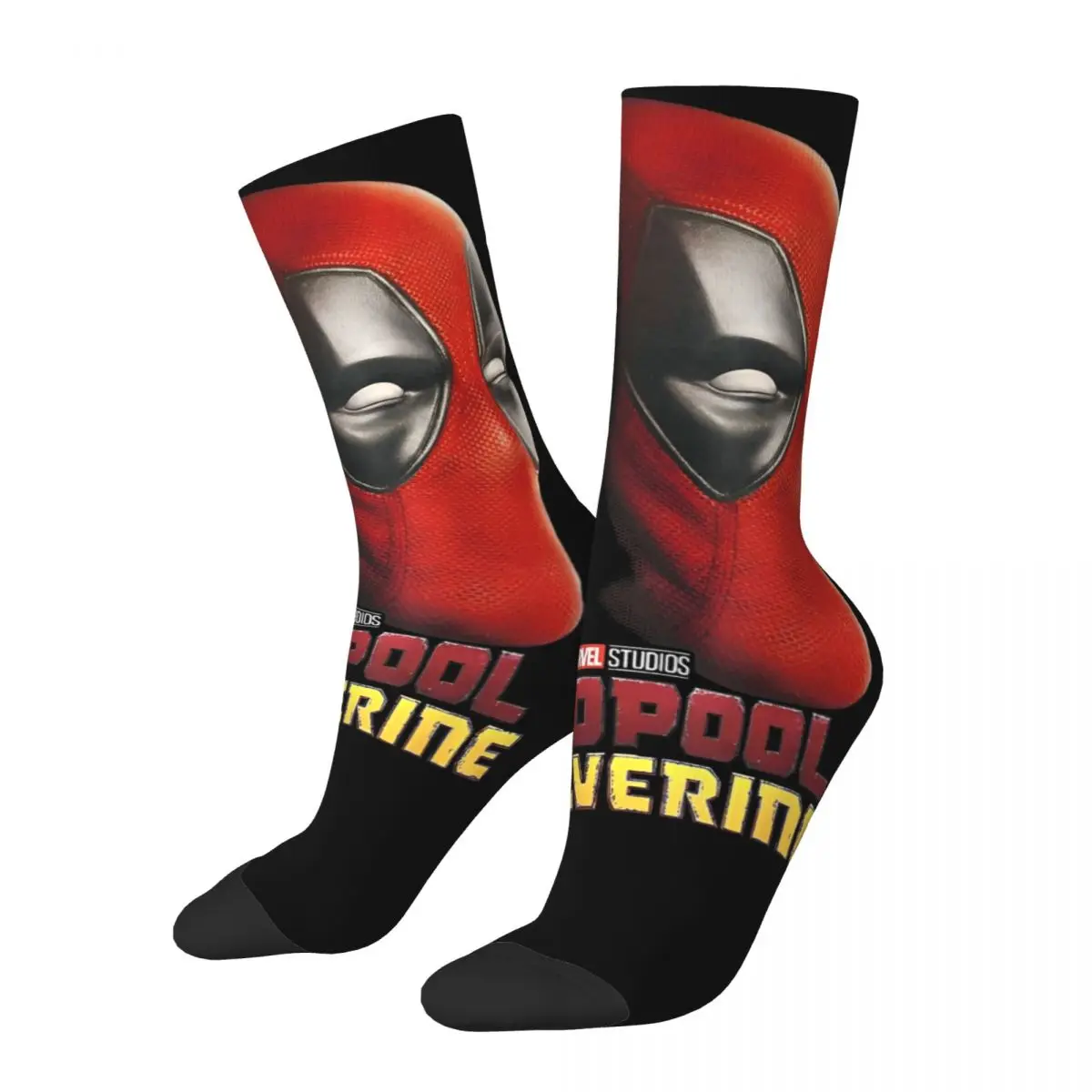 Deadpool & Wolverine Funny Showcase Theme All Season Socks Accessories for Girl Breathable Printing Socks