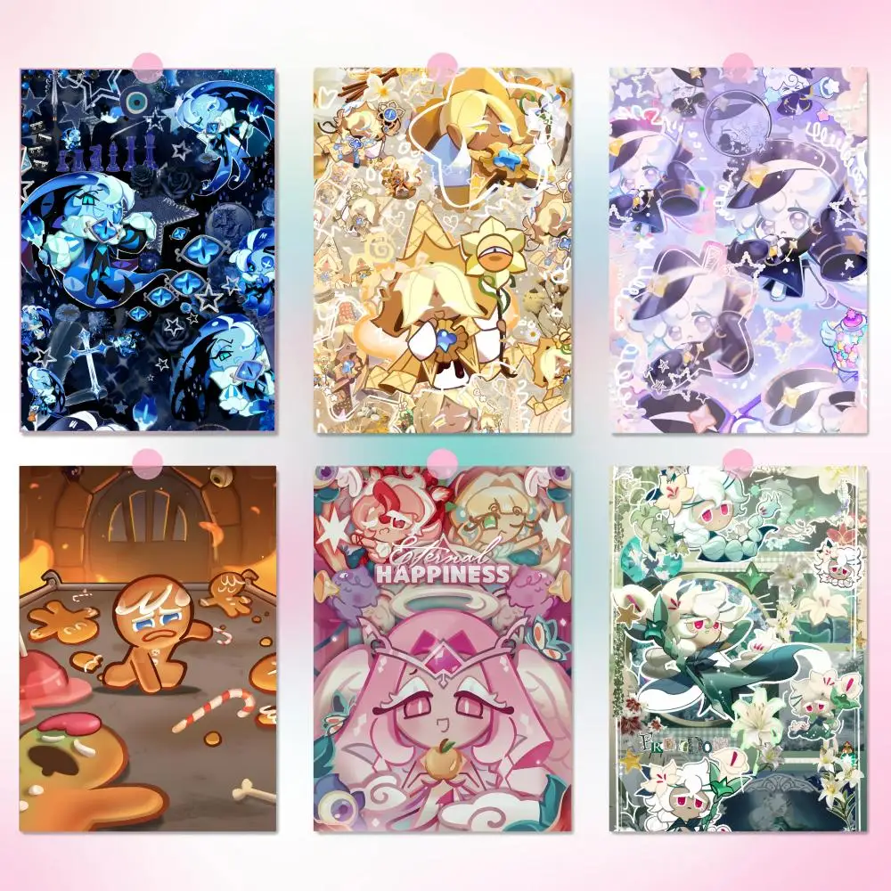 C-Cookie Run k-kingdom, póster artístico de pared moderno, pegatina para sala de estar, dormitorio, Bar, decoración del hogar, Mural, pintura decorativa