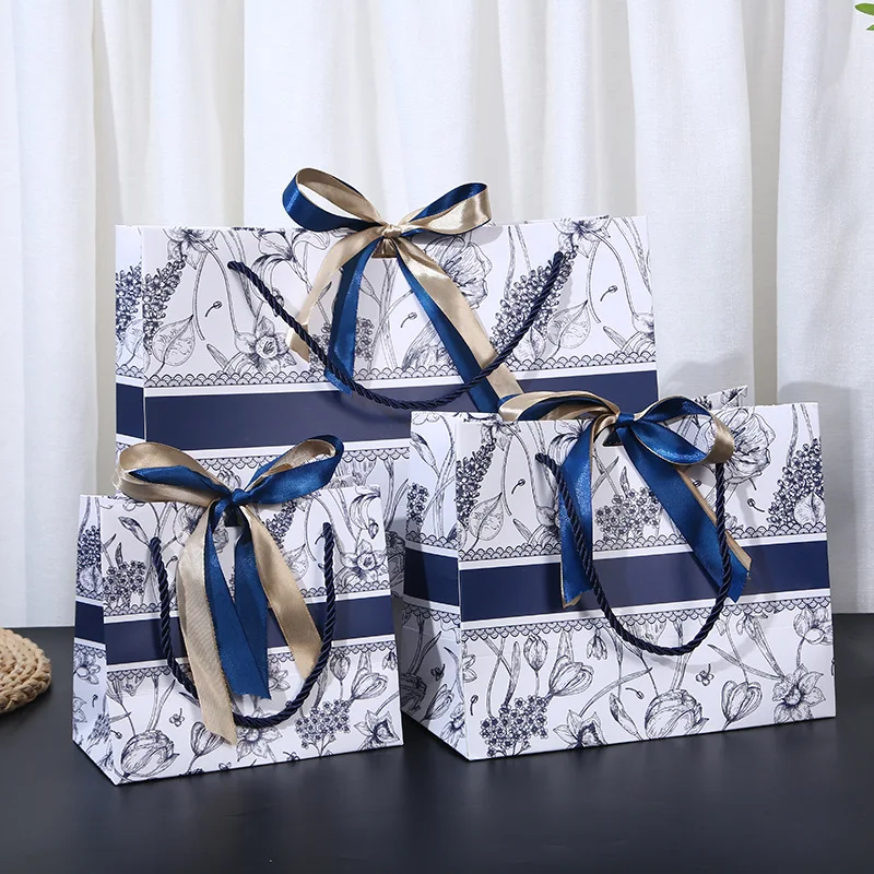 30 sacchetti regalo per la festa della mamma, sacchetti per confezioni regalo, sacchetti di carta floreale, sacchetti di stoffa, sacchetti di carta per compleanno, sacchetti regalo premium con nastro