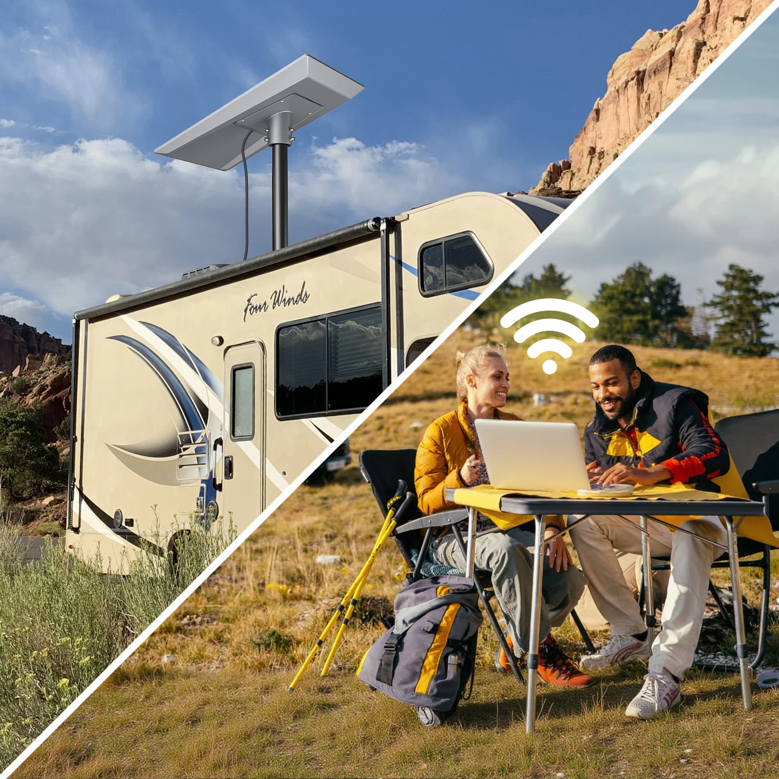 EDUP SK0151 Starlink Performance Gen3 Pipe Adapter  Secure Mount for Starlink Performance Gen3 Durable Pole Mount