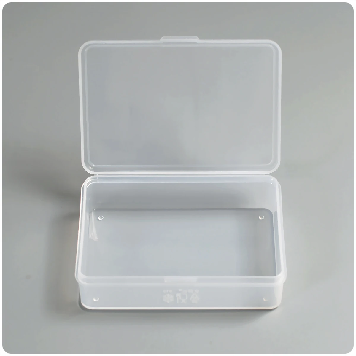 Small storage box transparent mini box desktop mini transparent plastic parts box item packaging box food grade polypropylene PP