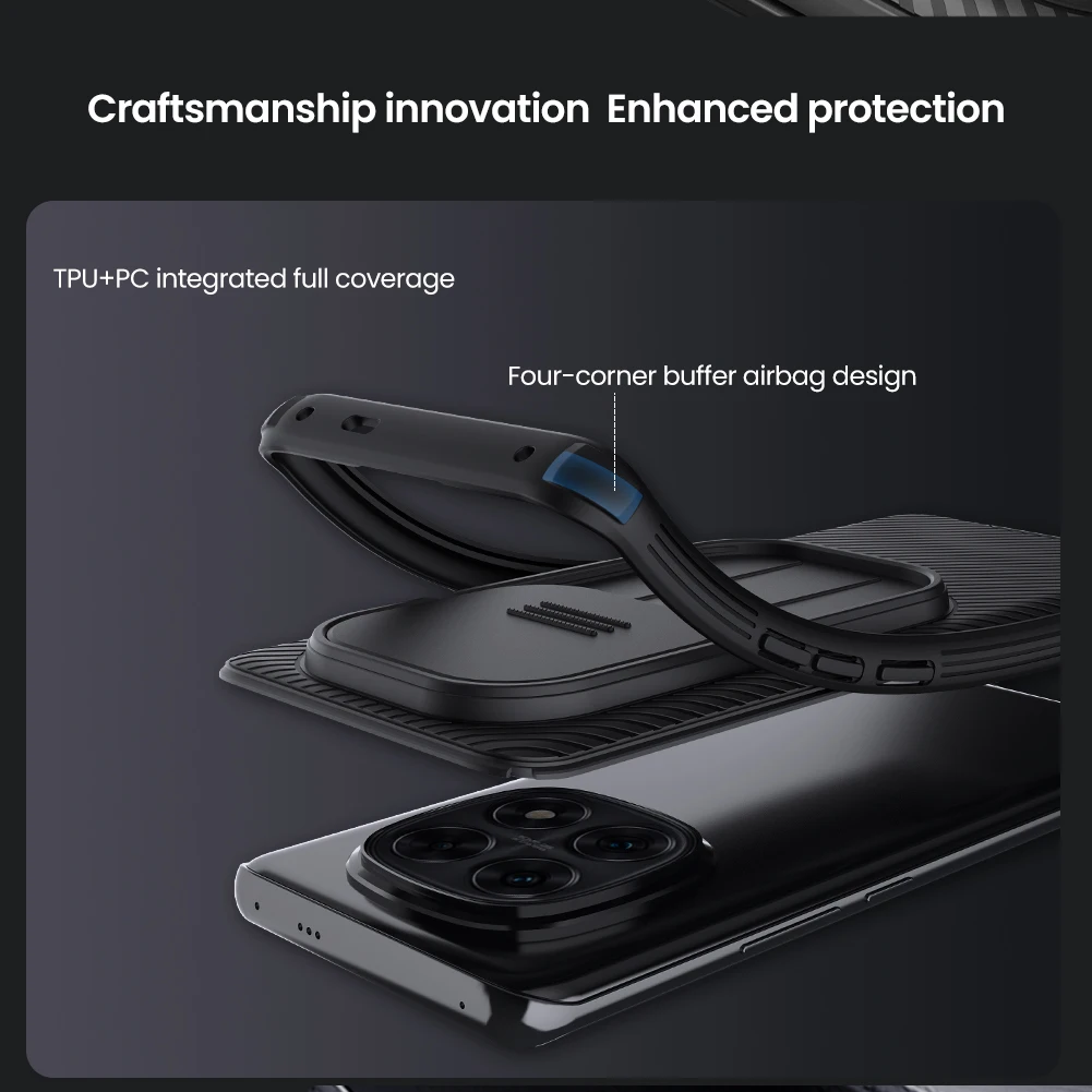 Nillkin for Xiaomi Redmi Note 13 Pro Plus 5G / 14 Pro Plus 5G Case Camera Protection Lens Hard camshield 360 full Back Cover