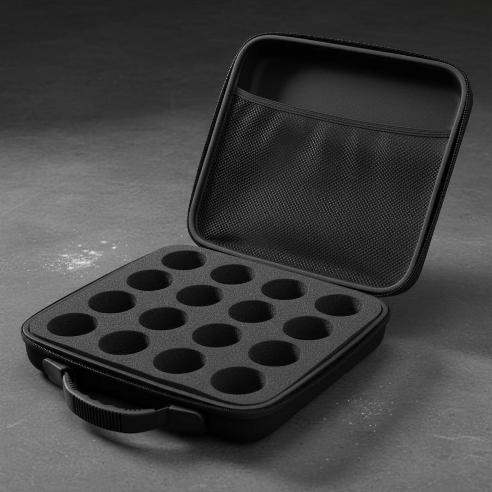Aluminum Billiard Case Large Capacity Hard Billiard Ball Case Pool Balls Storage Bag Padded Easy to Clean for Travel, Tournament view 2