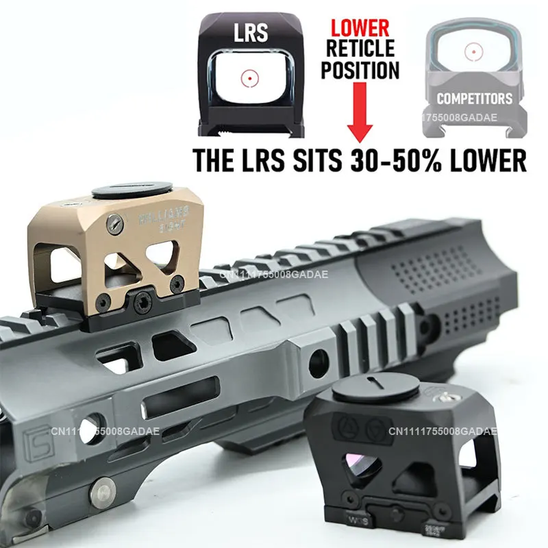 Williams LRS Low Reflex Gun Red Dot Sight with Picatinny Rail Adapter (616522) Aluminum Material Hunting Airsoft Rifle Scope