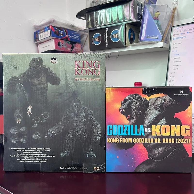 NECA King Kong Articulated Godzilla Figure SHM Kingkong Figure Movie Monkey King Kong Action Figure Model Collectible Toys Gifts