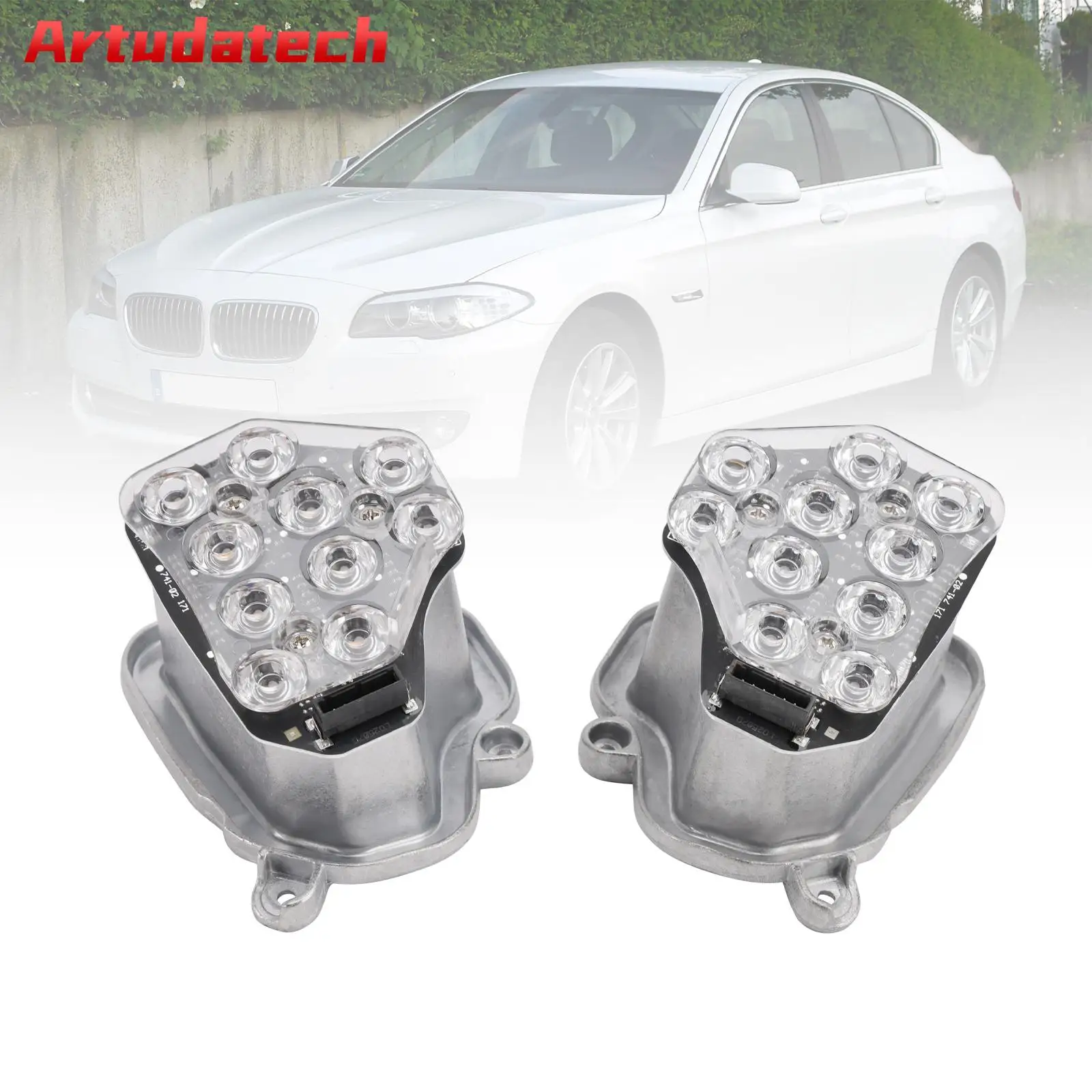 

Artudatech 2pcs Indicator LED Module Headlight Unit For BMW 5 Series F10 F18 2009-2013 Car Accessories