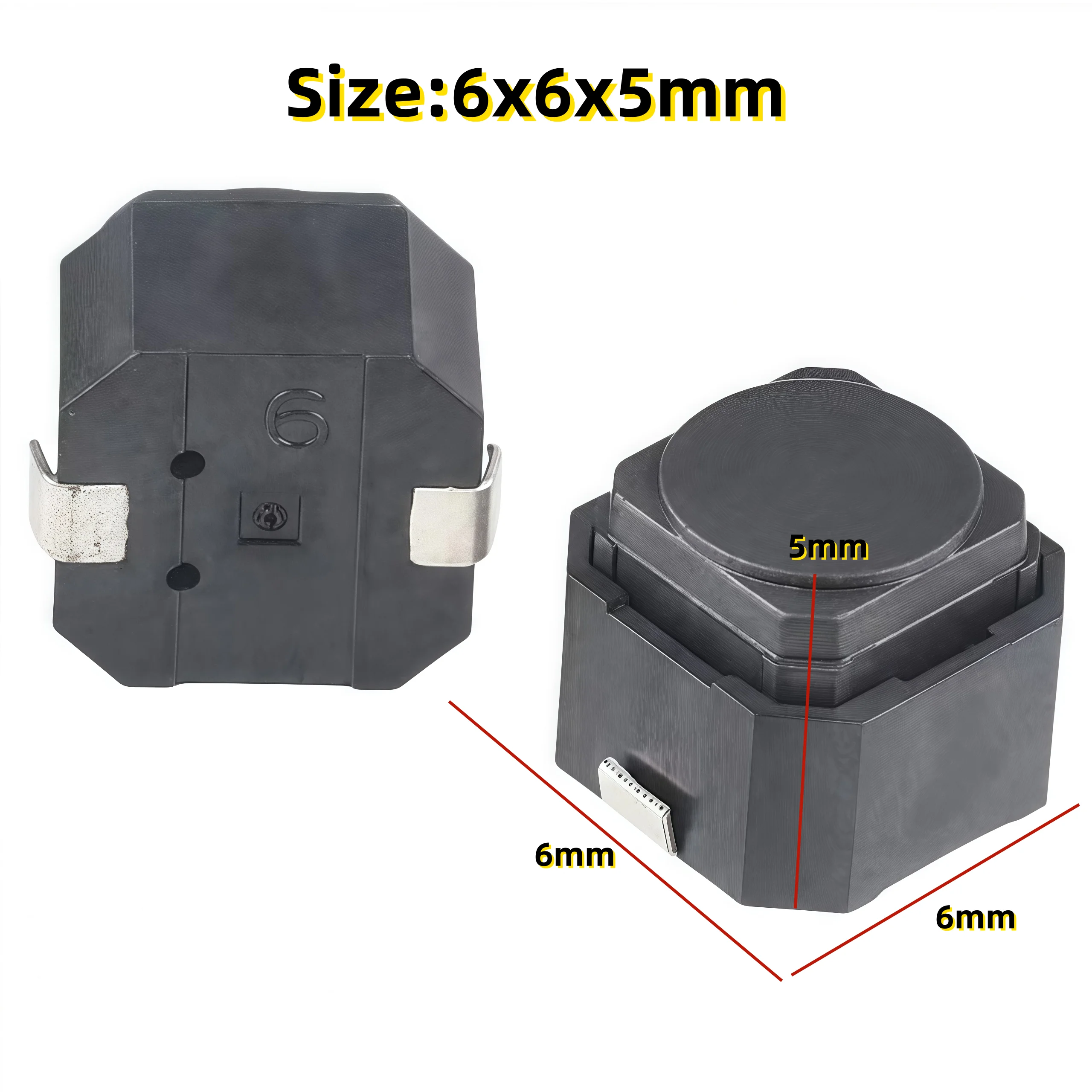 20PCS/LOT Tact Switch 6*6*5mm Mute Switch Silicone Keypad Push Button Switch 6X6X5 MM 2Pins Silent Switches