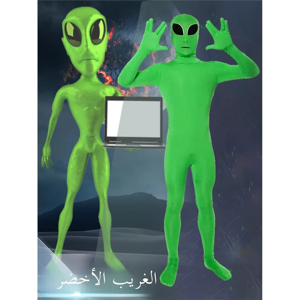 

Alien Skin Tight Onesie Dress Cosplay Costume Stage Performance Role Playing Outerwear Women's Ethnic Stage Costume