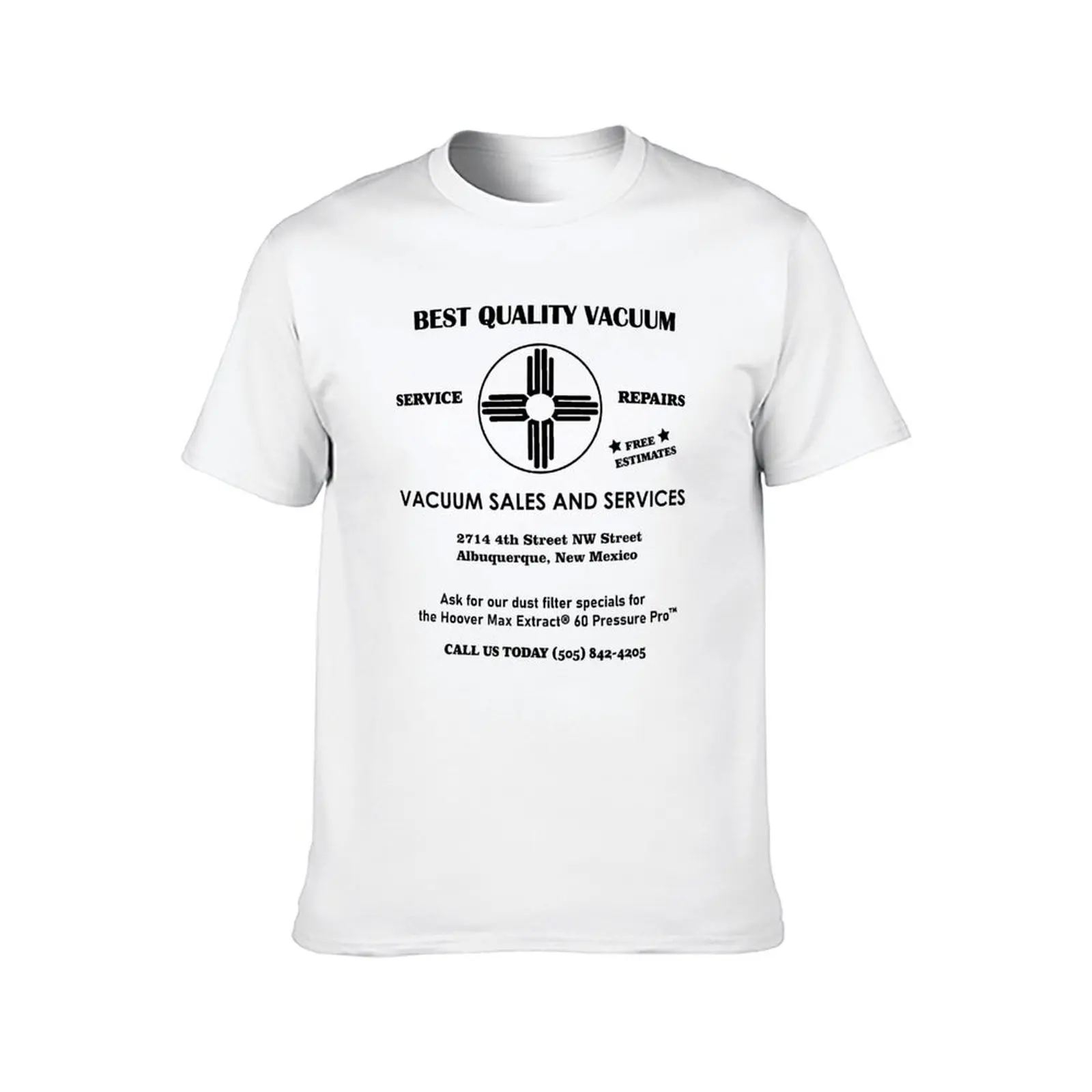 Best Quality Vacuum Store Advertisement T-Shirt men t shirt cotton 100% T-Shirt