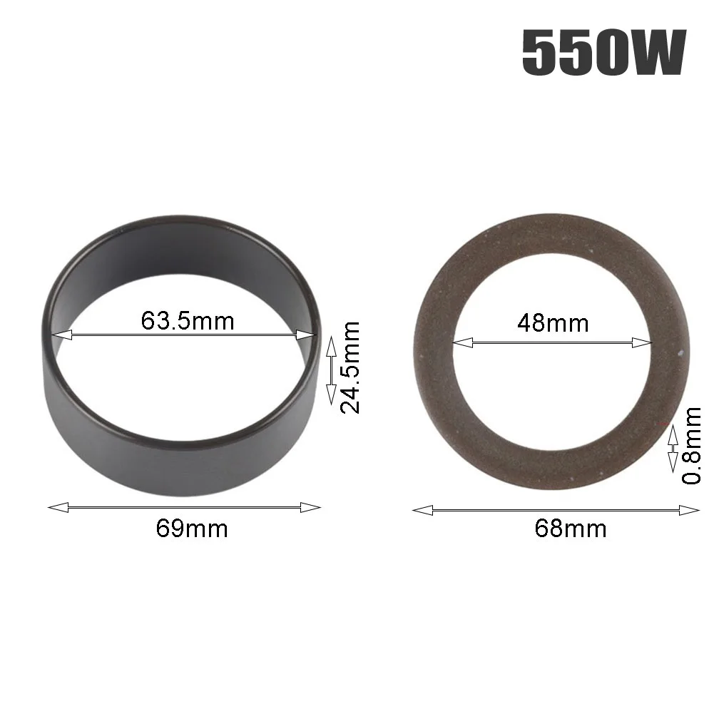 Piston Ring Oil-free Cylinder Parts Replacement Rubber Vacuum Pump 2pcs/set Accessories Air Compressors 550/600W