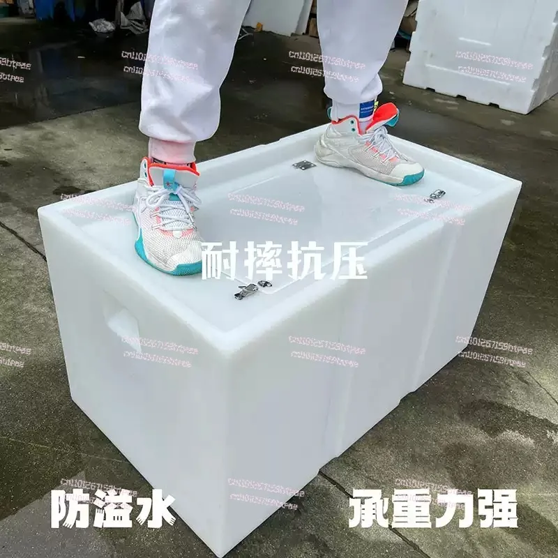 Thickened Car Trunk Sealed Live Fish Box, Flip Top Fish Bucket for Fishing Transporting & Keeping Fish Portable