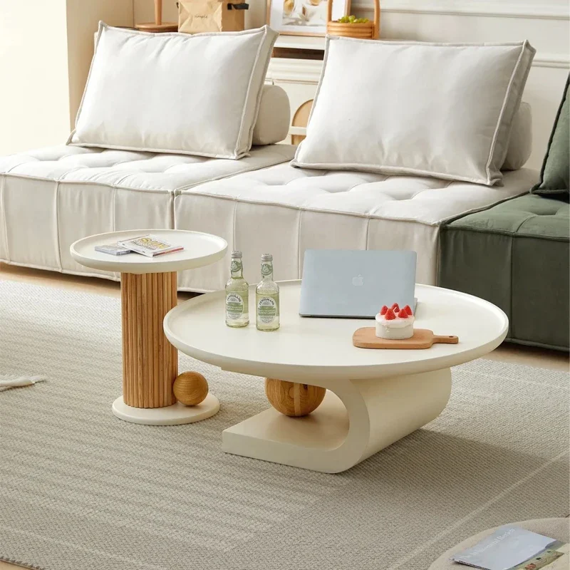 Minimalist Round Coffee Table Unique Luxury Modern Storage Coffee Table Glamour Simple Table Basse Pour Salon Home Furniture