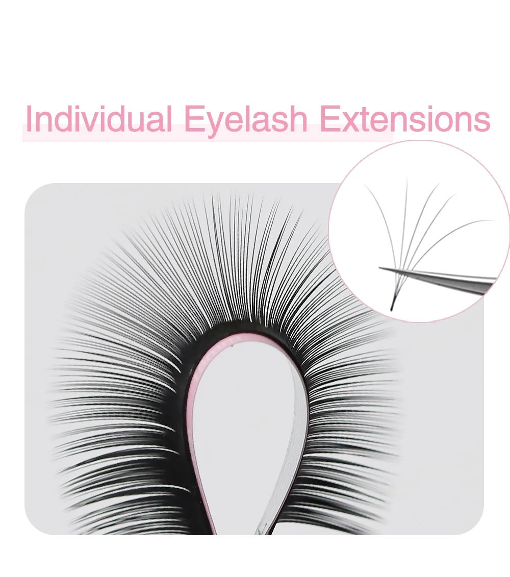 1 Stück Qeelasee CC und DD Curl Volumen normale runde Wimpern Russische Volumenwimpern Matte Faux Mink Professional Cilio – Detail 5