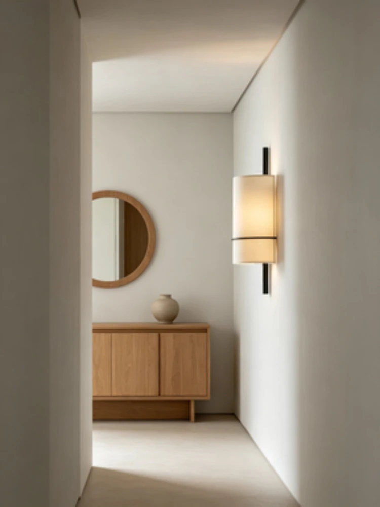 American retro wall lamp, warm bedroom bedside lamp, entrance hallway designer, living room TV background wall lamp