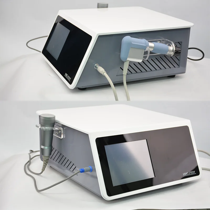 2 in 1 Pneumatic Shock wave Therapy Machine with Dual Handles for Pain Relief and Physical Rehabilitation