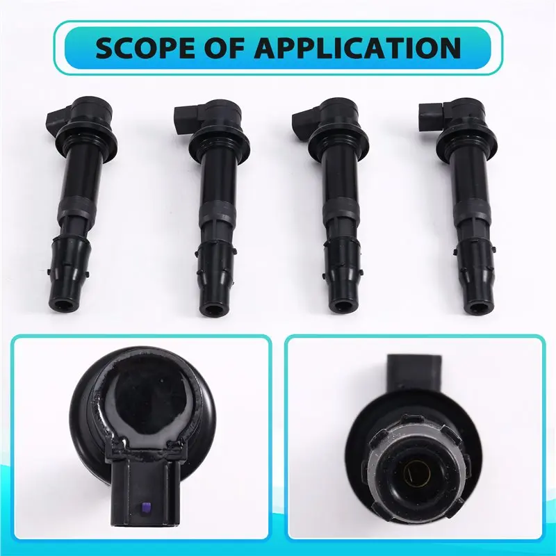 For GSX-R 600 K4 K5 K6 K7 GSXR750 4PCS 129700-4800 Ignition Coil Replacement For Triumph Ninja