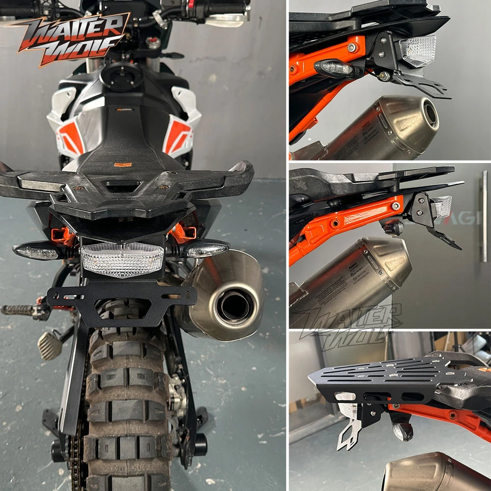 For 790 Adventure /R 2019-2024 Tail Tidy Registration Number Frame Bracket 890 Adventure /R 21-24 License Plate Holder Support