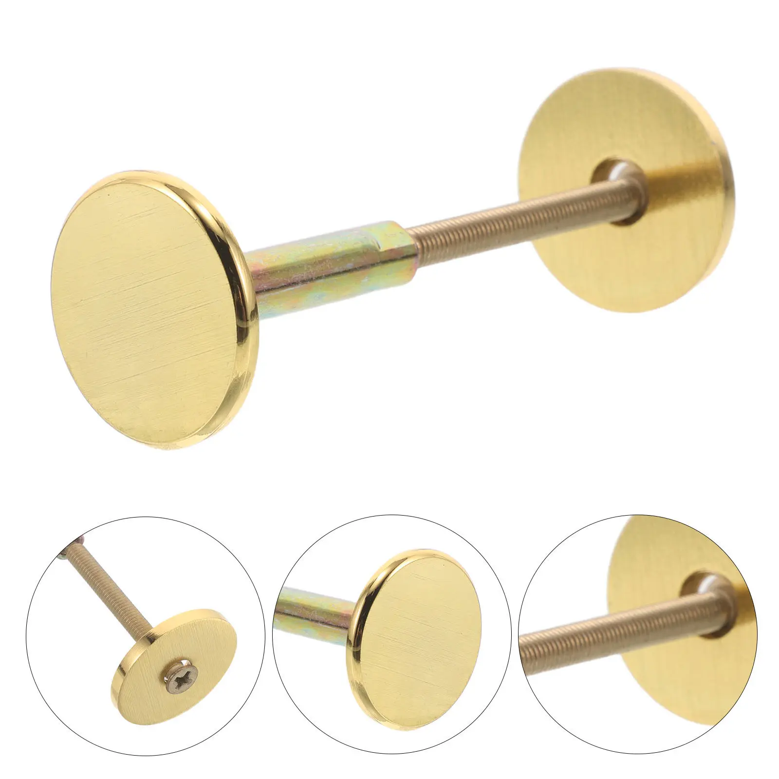 Round Door Hole Cover Plate 30Mm Stainless Steel Security Filler Plate for Deadbolt Lock Hole Repair Door Knob Cover Protection