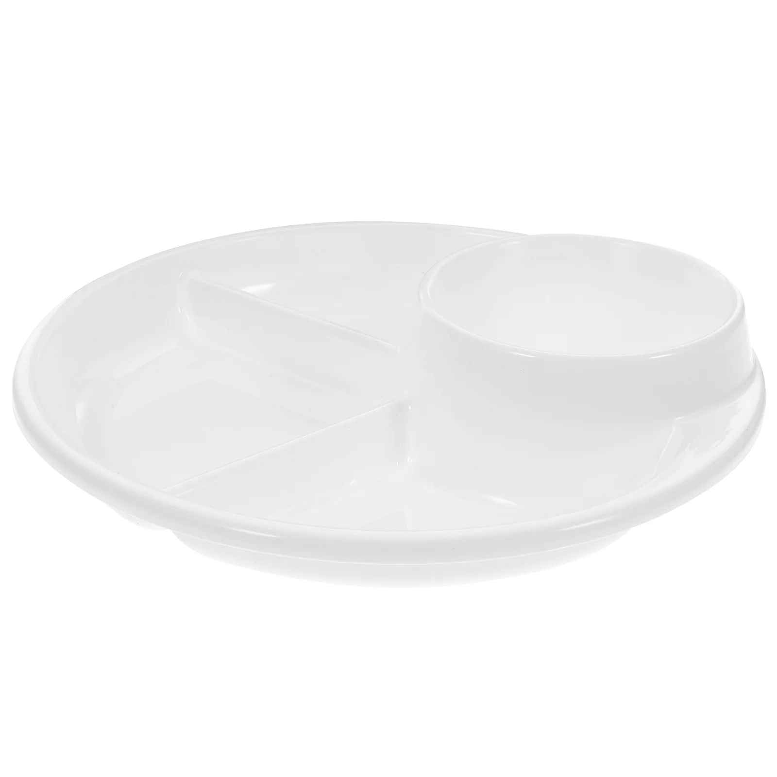 Plateau de service à compartiment, assiettes à dîner, plat sectionné pour adultes, plateaux de contrôle des portions, nourriture