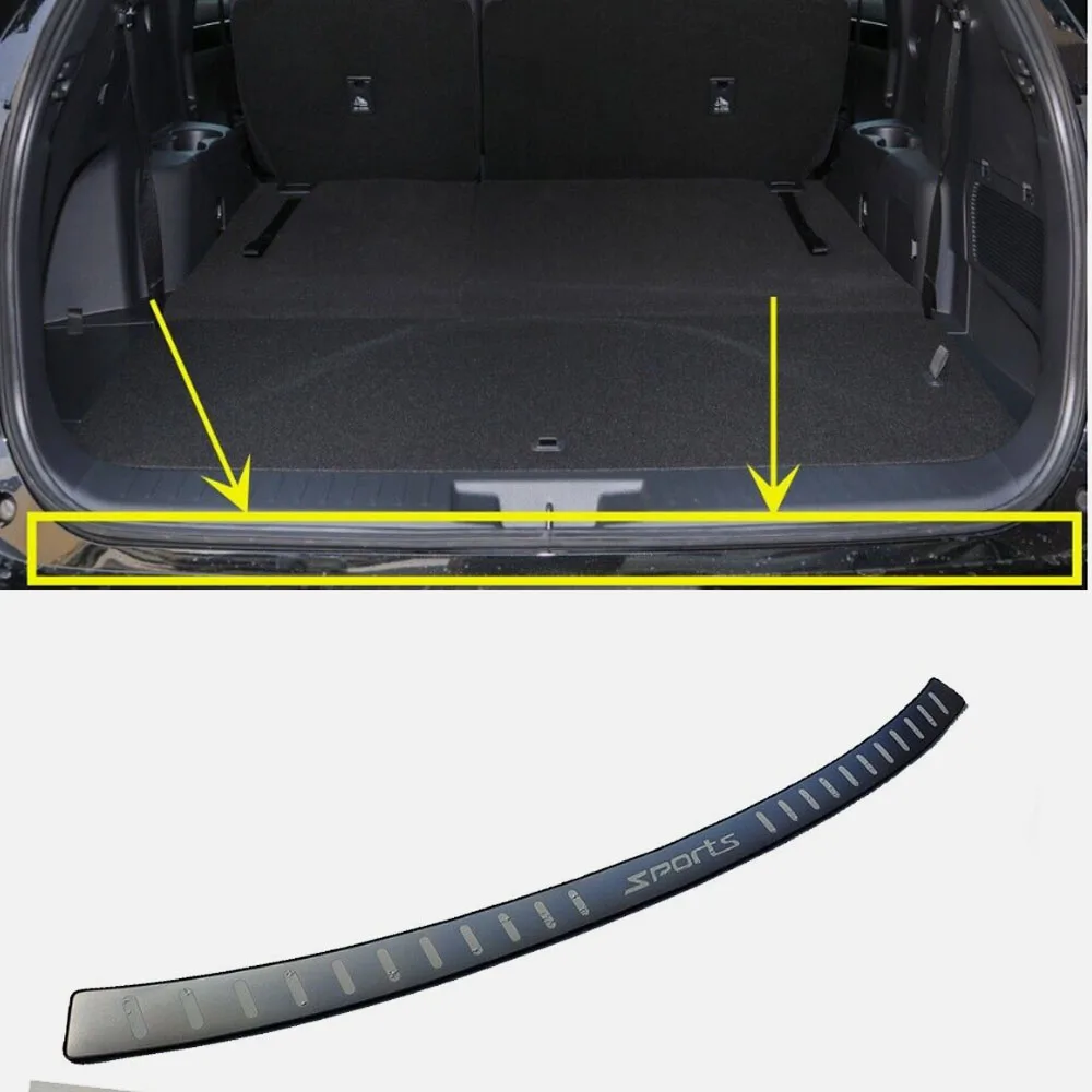 

Car For Toyota Crown Sport Cross Stainless Steel Accessories 2022-2024 Protector Rear Bumper Door Sill Trunk Trim Stickers