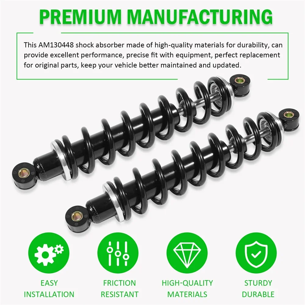 AM130448 Shock Absorber Front Suspension Kit for John Deere Gator TX TH TS Diesel 4x2 6x4 Worksite (Set of 2) Exterior Parts