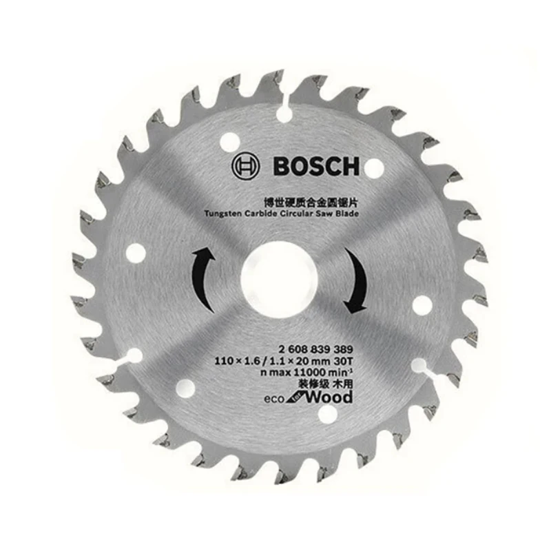BOSCH 2608839390 Wood Aluminum Circular Saw Blade Staggered Tooth Design Smooth Cutting Sturdy Durable Tools Accessories
