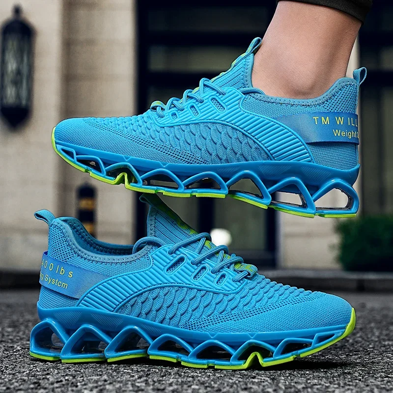 

New Men Running Shoes Lace-up Jogging Casual Blade Walking Loafers Brand Fashion Sneakers BreathableOutdoor Leisure Comfortable