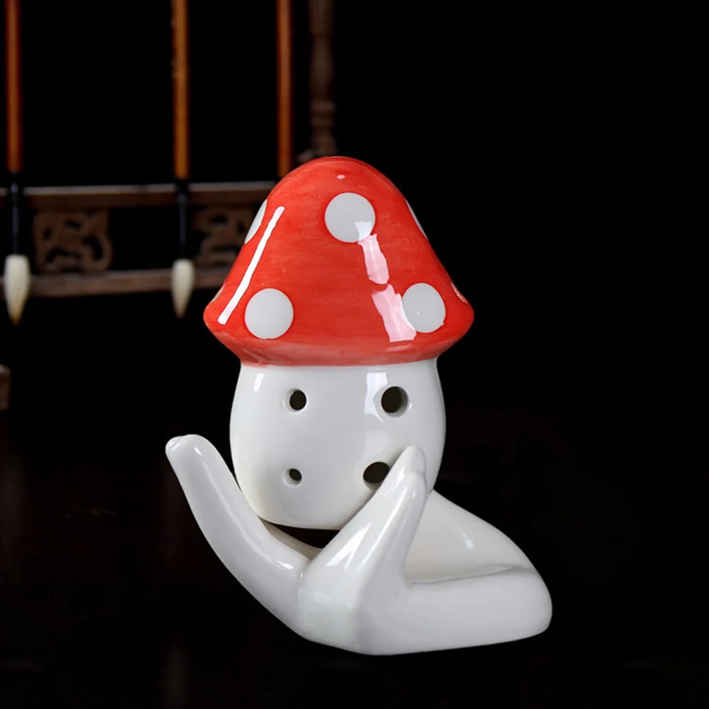 

Six Hole Ocarina Red Instrument Mushroom Oceriana Practice Ocarinas for Musical Instruments