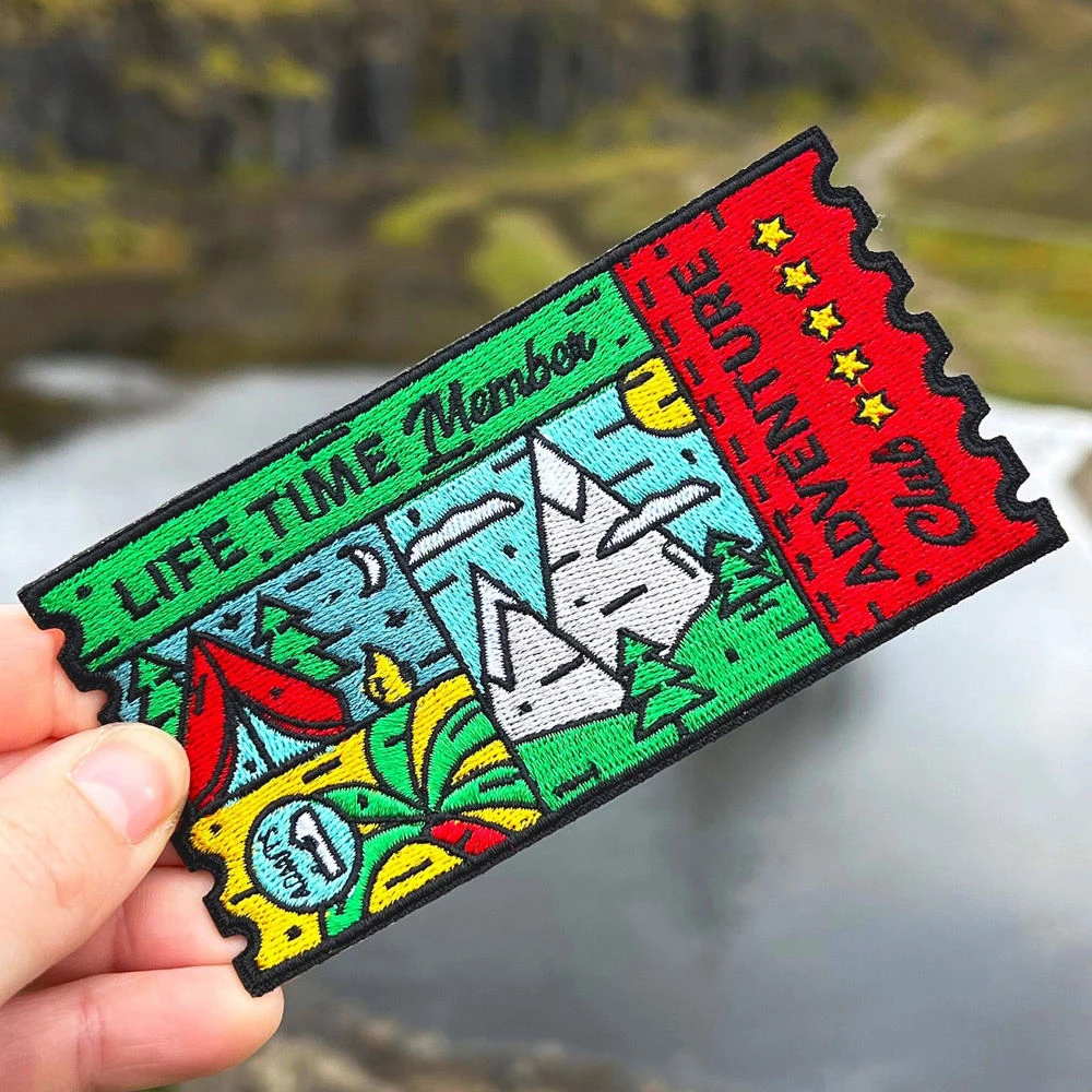 Custom Logo Embroidery Patches Iron On Patch Clothing Thermoadhesive Badges Printed Design Person Company Team Logo Appliques