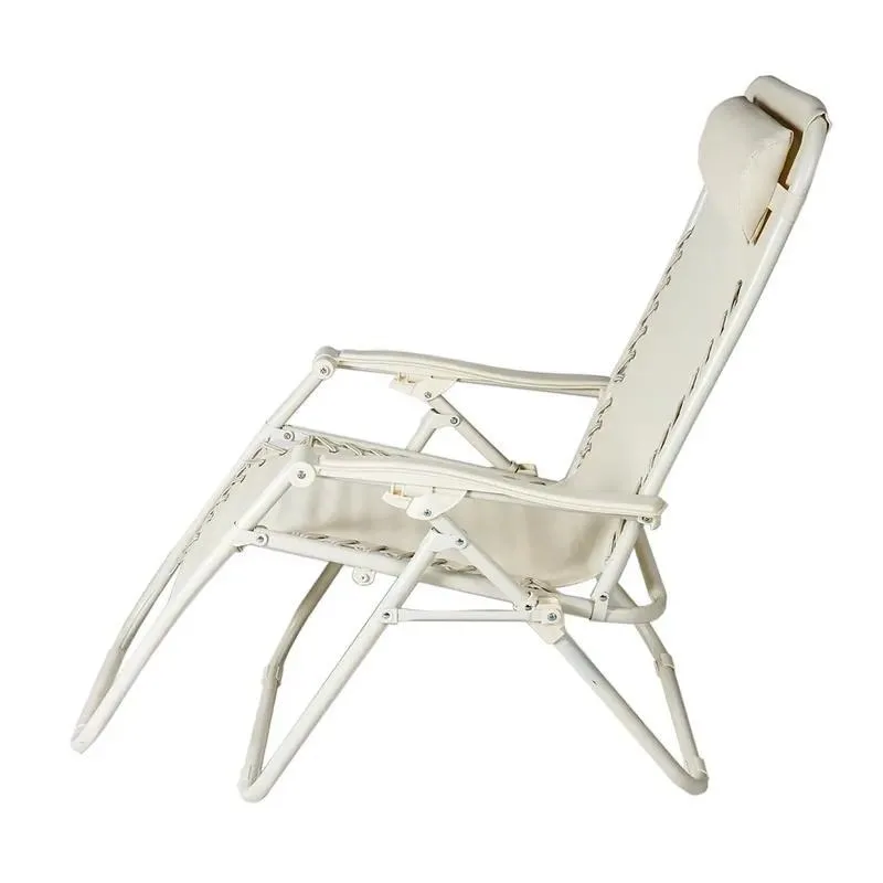 Gravity Folding Chaise Lounge Portable Adjustable Outdoor Beach Fishing Garden Chair for Bedroom