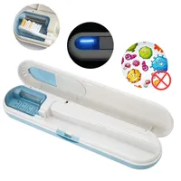 UV Toothbrush Sterilizer Box Degerming Tooth Brush Head Holder Disinfection Antibacterial Storage Case Portable Oral Care Tool