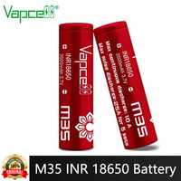 Original Vapcell M35 INR 18650 Battery 3500mAh CDR 10A Max 25A 3.7V Rechargeable Li Ion Battery For Flashlight Camera VapeMod