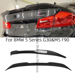 For BMW 5 Series G30 G38&M5 F90 PSM/CS/DA Style Carbon fiber Rear Spoiler Trunk wing 2016-2023 525i 530i 540i 550i 520d 530d