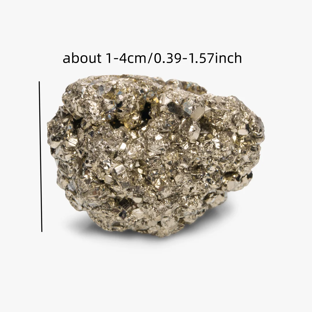 Natural Quartz Crystals Iron Pyrite stone - Fool's Gold Specimen for Collectors and Decor, Fools Gold Nuggets, Pocket Stone