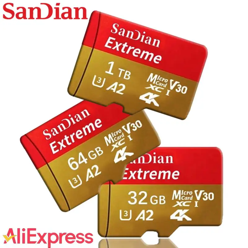 Class10 Micro Card 1TB High Speed Memory Card 64/128/256/512GB SD Card With Adapter For Nintendo Switch/Phone/camer