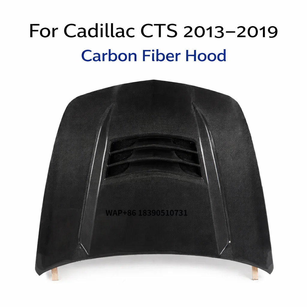 

Real Carbon Fiber Hood for CTS 2013-2019 Gen 3 OEM Factory Style Engine Bonnet Auto Body Parts Replacement