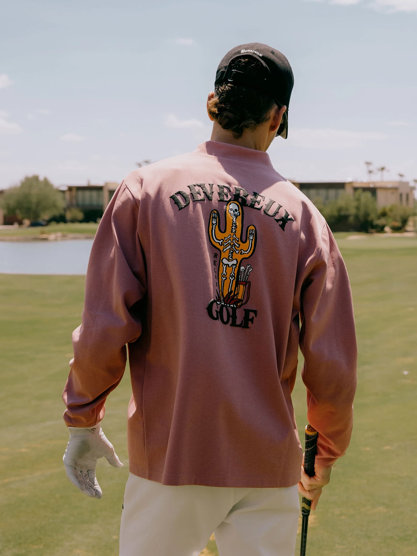 Cseta Deporte de Manga Larga con Cuello Alto Devereux Golf para Hombre y Mujer, Suda Casual Hoada con Estampado de C...