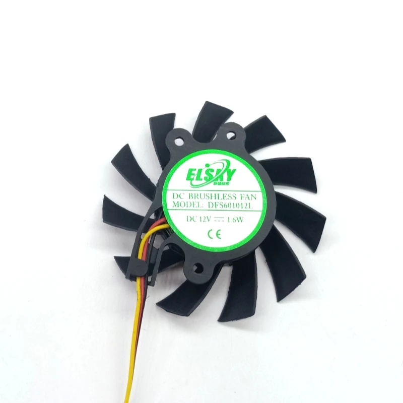 For DFS601012L 12V 1.6W  Cooling Fan Diameter 55MM Hole Pitch 31MM Kit