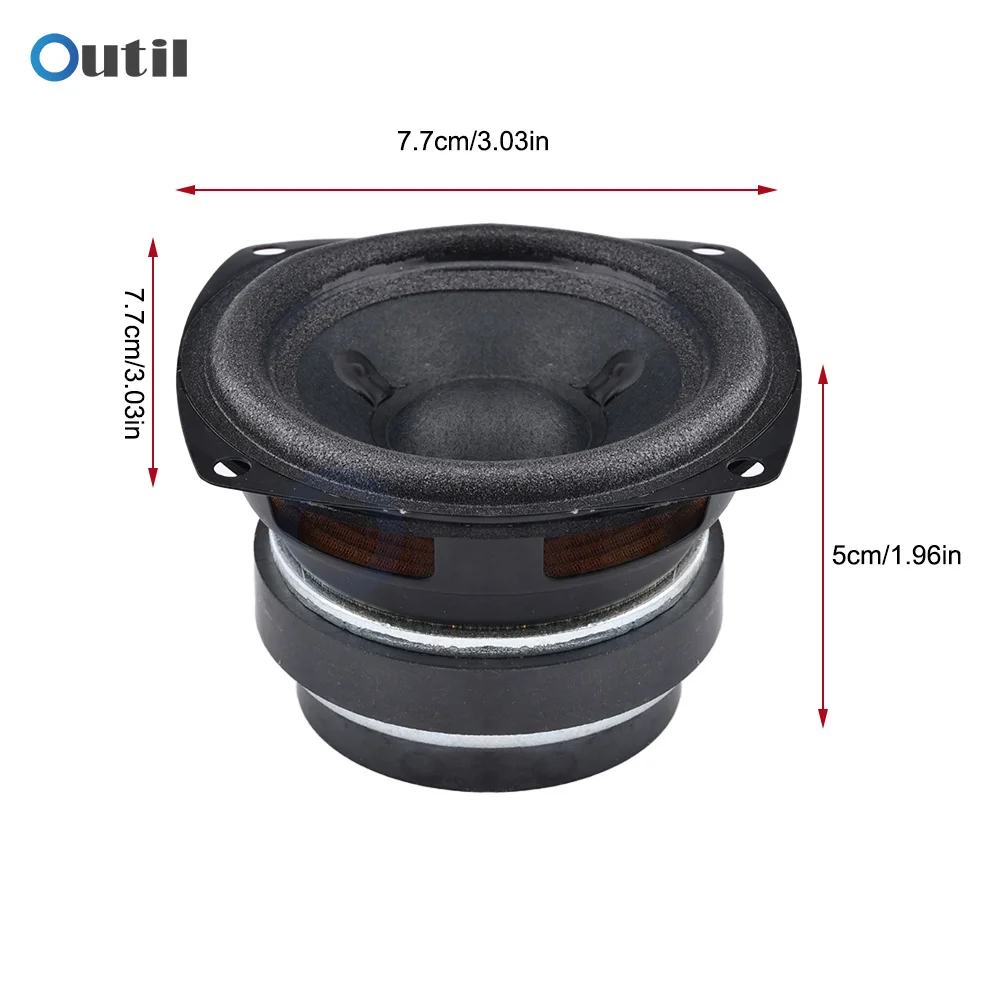 3 Inch Full Range Speaker 4 Ohm 10W Speaker 52MM Bass Speaker tri magnet For Charge 3 Repair Multimedia Home Audio