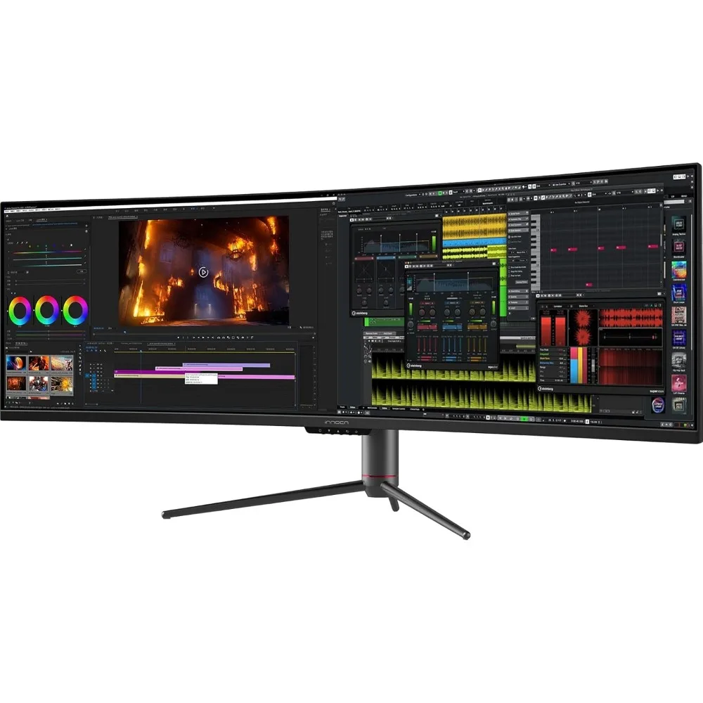 Monitor da gioco da 49 "144Hz 32:9 3840x1080P, R1800, 99% sRGB, HDR400, USB tipo C, HDMI