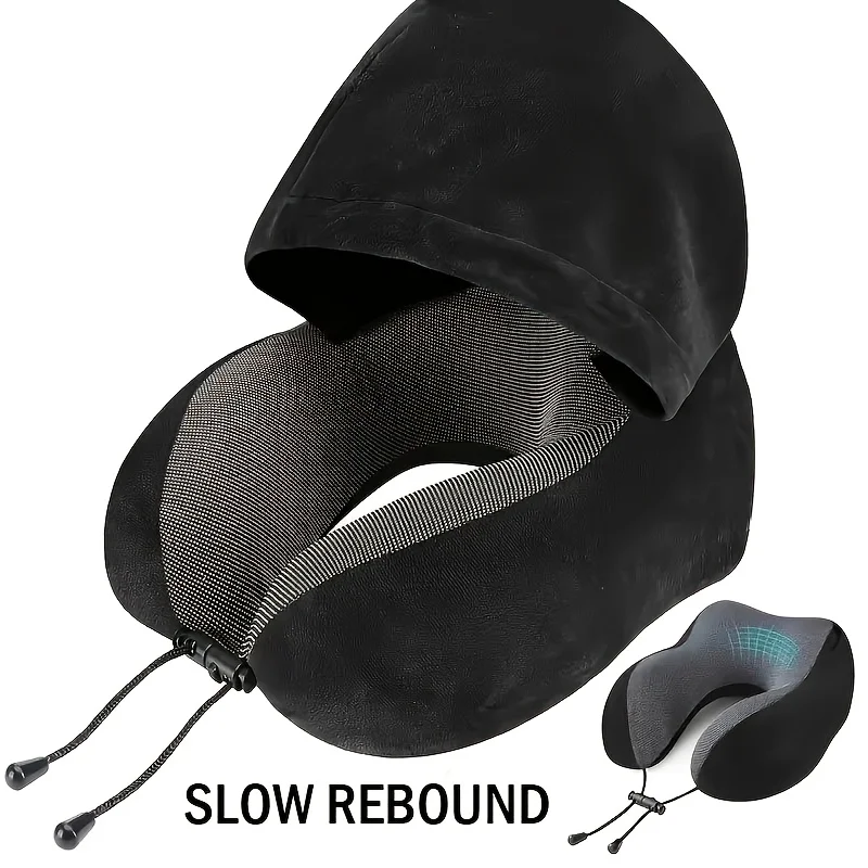 

1 шт. регулируемая U-образная подушка для шеи для путешествий в автомобиле, для использования на открытом воздухе, удобная подушка для поддержки шеи, подушка для шеи, дорожный аксессуар